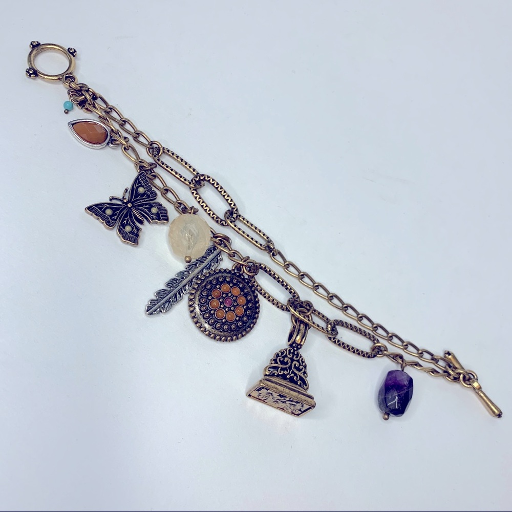 Lucky Brand boho charm bracelet